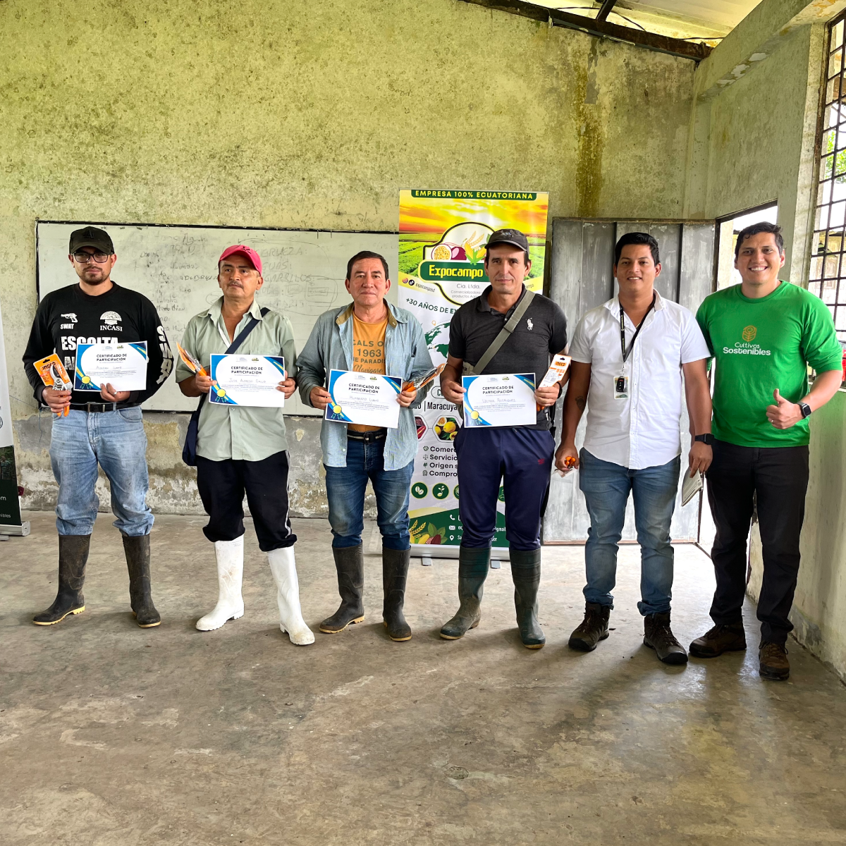 Primer grupo de productores certificados