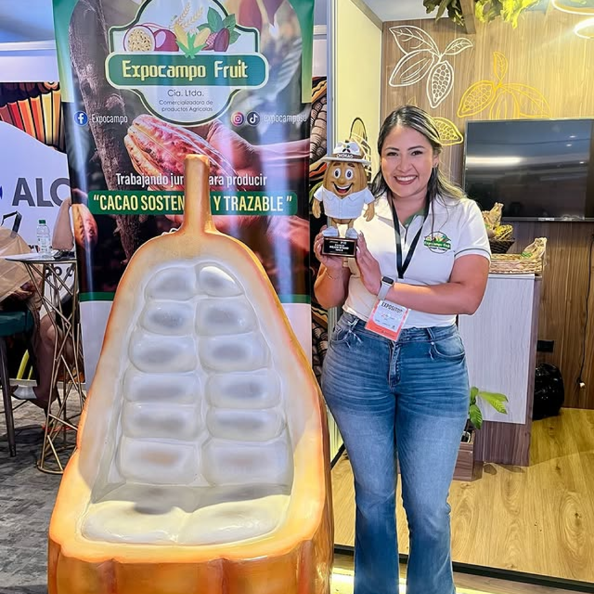 Con el premio a mejor stand